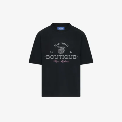 Pequs Boutique T Shirt Black 1.webp