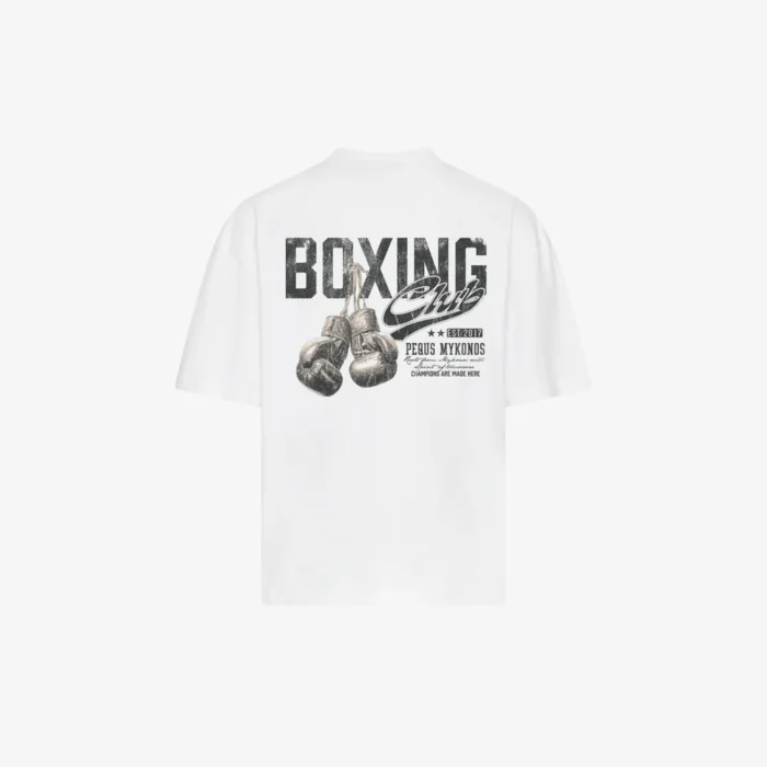 Pequs Boxing Club T Shirt White 4.webp