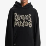 Pequs Bubble Logo Hoodie Black 1.webp