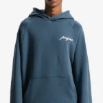 Pequs Chest Logo Hoodie Faded Blue 3.webp