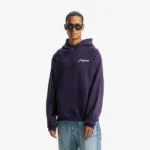 Pequs Chest Logo Hoodie Purple 2.webp