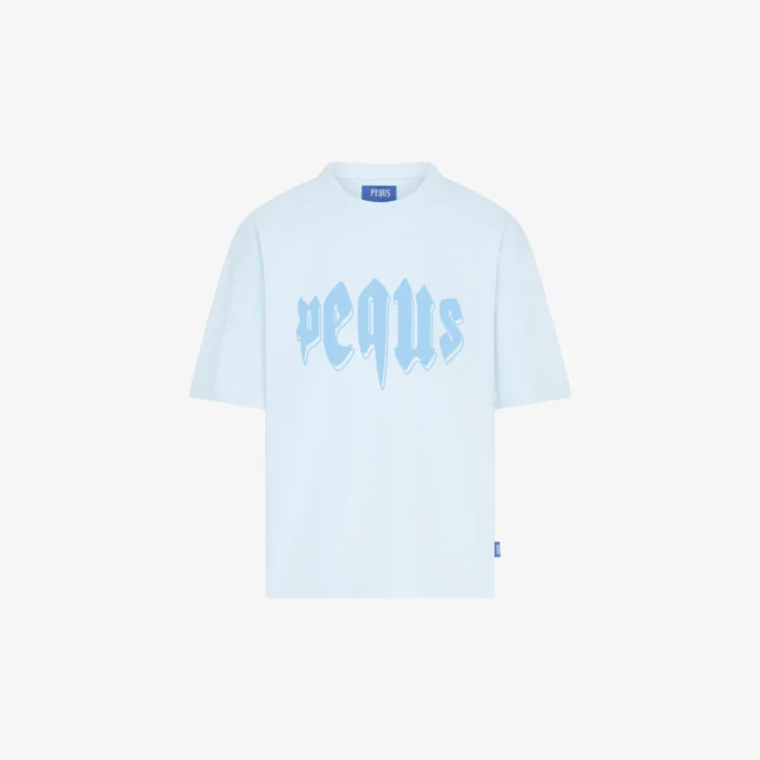 Pequs Mythic Logo T Shirt Sky Blue 2.webp