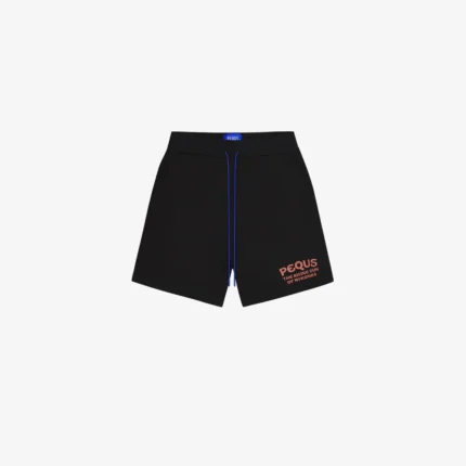 Pequs Rising Sun Sweat Shorts Black 2.webp